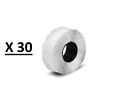 30 ROTOLI ETICHETTE PREZZATRICE 26X12MM BIANCHE