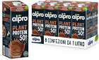 ALPRO PROTEIN 50G, Bevanda Alla SOIA Al Gusto CIOCCOLATO, 100% Vegetale Con Vita