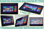 3 x Kristall Klar clear f. Asus Vivo Tab RT TF600 T Win8 PC Display Schutz Folie