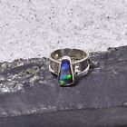 Boulder Opal Ring, 925er Silber, Edelsteinring (22964), Edelsteinschmuck