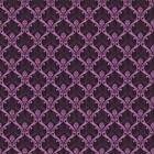 Dolls House Miniature Purple Classic Wallpaper Design