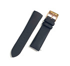 Cinturino originale Frederique Constant  in pelle setata nera ansa 20mm