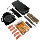 Ultimate Pocket Fire Lighting Kits | Ferro Rod Fire Steel | Stormproof Matches