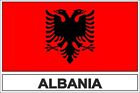 Sticker adesivi adesivo bandiera AL ALBANIA