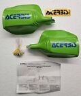 NEW SHOP SOILED ACERBIS RETRO STYLE MOTOCROSS UNIVERSAL ENDURO GREEN HANDGUARDS