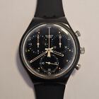 Swatch Chrono Orologio WALL STREET SCB106 Vintage Cronografo AG 1990 Funziona