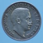 SOMALIA ITALIANA VITTORIO EMANUELE III 1/4 RUPIA 1910 ROMA ARGENTO SILVER qSPL