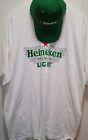 Heineken Promotional T-shirt And Baseball Hat Combo XL