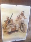 Poster BMW R75 WH Africa Korps  Side Car