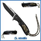 Coltello tascabile a serramanico pieghevole tattico militare da caccia per pesca