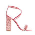 GIUSEPPE ZANOTTI DESIGN scarpe donna Sandalo Vampiro in pelle glitter geranio