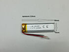 Batterie LiPo 3.7v 120mha per dispositivi elettronici GPS,BLUETOOTH,SMART WACHT