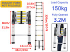 Scala Telescopica in Alluminio Pieghevole Multifunzionale Scaletta Allungabil