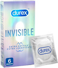 Durex Invisible, Preservativi Ultra Sottili, 6 Profilattici