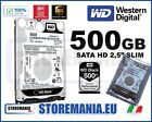 HARD DISK SLIM 500 GB WESTERN DIGITAL WD5000LPLX 2,5 SATA 6.0 GB/s 32 MB HD 100%