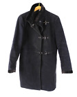 Cappotto monopetto FAY donna Blu chiusura 3 ganci moschettone collo velluto-49T