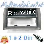 Mascherina Autoradio Adattatore Fiat Panda Grigio Antracite Doppio Din 3290