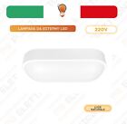 PLAFONIERA 18W APPLIQUE OVALE LAMPADA DA ESTERNO LED PER MURO A PARETE IP65 220V