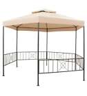 Gazebo Padiglione Tenda da Giardino 323x265 cm