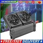 Mini Aquarium Cooling Fan Fish Tank Mute Chiller Marine Pond Fan (EU 2FAN)