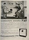 Lavabiancheria Automatica Fiat pubblicità Anni 50 Rivista Italiana 1953 Poster