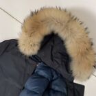 WOOLRICH MEDIUM Women Luxury Artic Parka with Removable Coyote Fur Navy Blue