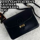 Yves Saint Laurent YSL Borsa a tracolla in pelle nera Vintage Donna usata