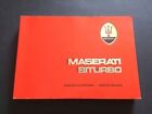 MASERATI BITURBO manuale OFFICINA . ottimo!! Raro introvabile