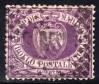 Repubblica San Marino 1877 Stemma cent 40 annullato