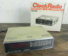 Vecchia CLOCK RADIO MW FM Philips D 3010 Electronic Sveglia Elettronica VINTAGE