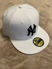 New Era 59Fifty NY white basic