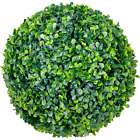 Sfere Bosso Sintetica Artificiale Verde con Foglie Effetto Naturale 28/38/55 cm