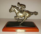 Statua equestre cavallo da corsa - racing horse - argento - Sacchetti - Italy