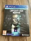 Observer: System Redux Day One Edition  PlayStation 4 PS4 PS5 Upgrade Sealed