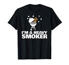 I m a heavy smoker funny BBQ I m a heavy smoker Maglietta (H0S)