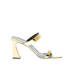 GIUSEPPE ZANOTTI scarpe donna Sandalo mule Flaminia pelle specchio oro tacco 8,5