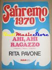 RITA PAVONE ahi, ahi ragazzo RARO SPARTITO SINGOLO Napolitano no cd lp dvd mc