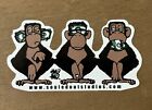 Mau Mau - Rare Street Art Sticker - Three Monkeys