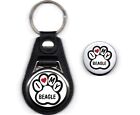 Dog Love Keyring And Badge Fob Style