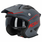 CASCO ACERBIS JET ARIA ECE2206 URBAN GRIGIO ROSSO GREY/RED OPACO MOTO SCOOTER