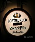 Tabella Insegna Luminosa Pubblicitaria Birra Dortmunden Union Siegel-Pils Frisch