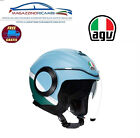 CASCO AGV ORBYT MODELLO OPACO VERDE CELESTE ORBYT BLOCK MATT IRON TAGLIA L