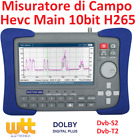 MISURATORE DI CAMPO HEVC MAIN10 H.265 DVB-S2 DVB-T2 HD DOLBY DiEvo MK1000
