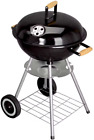 Barbecue BBQ portatile a carbonella carbone tondo con ruote sfera con coperchio