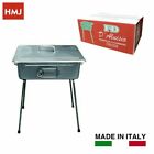 Fornacella Griglia Barbecue BBQ PIC-NIC a Carbone Pieghevol Rettangolare 27x37cm