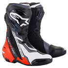 ALPINESTARS - STIVALI MOTO SUPERTECH R - NERO/ROSSO FLUO/BIANCO/GRIGIO