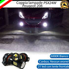 COPPIA LAMPADE FENDINEBBIA PSX24W LED CANBUS  PEUGEOT 208 6000K