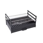 Sauvic Cassetto Barbecue 70x40 cm con griglia Inossidabile