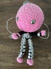 Large Voodoo Dolls Pink Yarn Robot Unique