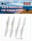 2 Pairs white Propeller A and B for Hubsan H502S Drone spare blades UK SELLER